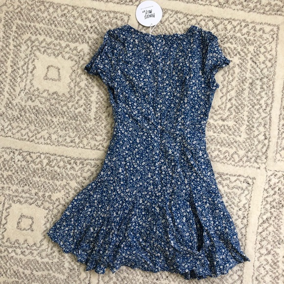 Princess Polly Sting Mini Dress Blue US 2 - Picture 5 of 5